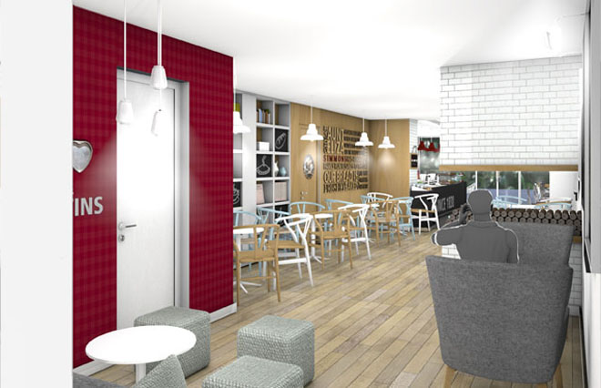 store concept design for Simmons Bakery