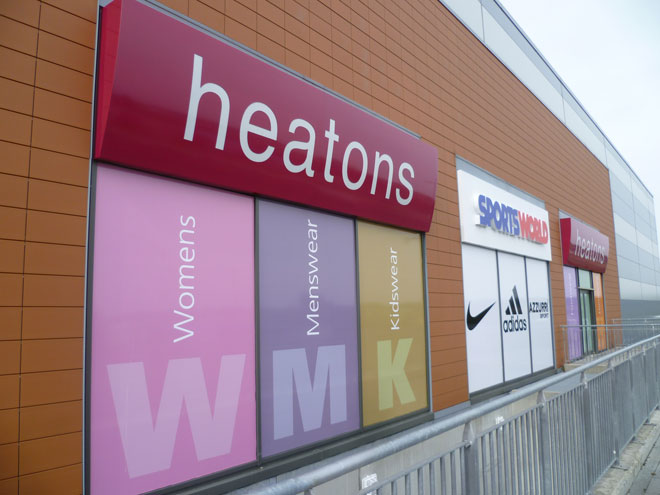outside the new Heatons store