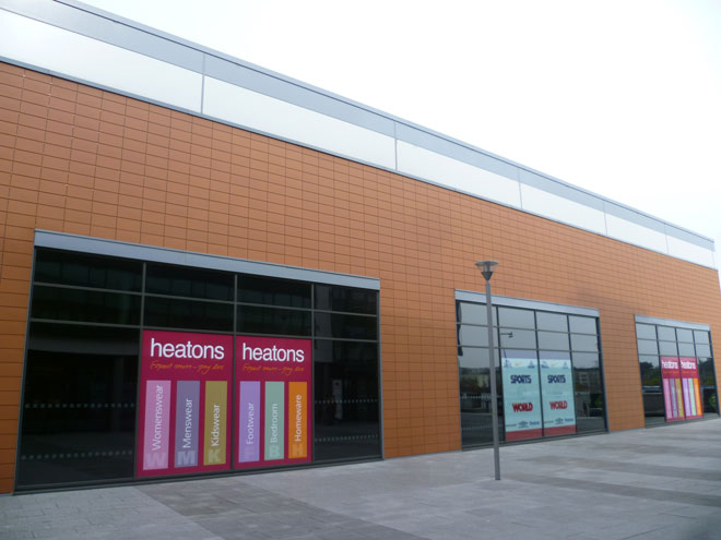 outside the new Heatons store