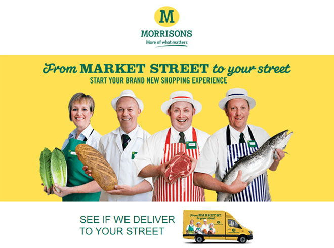 Screenshot of Morrisons new online shopping experience