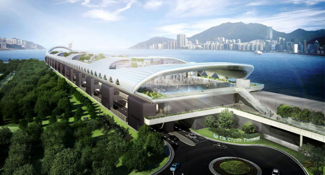 Kai Tak Cruise Ship Terminal in Hong Kong