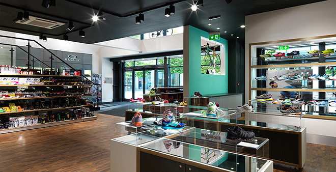 The award-winningTriathlon Shop interior