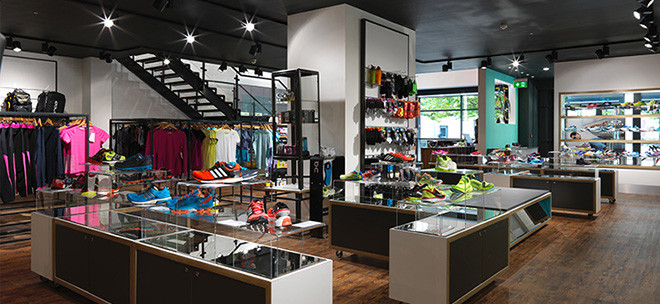 The award-winning Triathlon Shop interior in Bristol